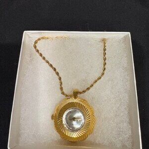 CRITERION WATCH NECKLACE - 28" CHAIN - WORKING - GIFT BOX